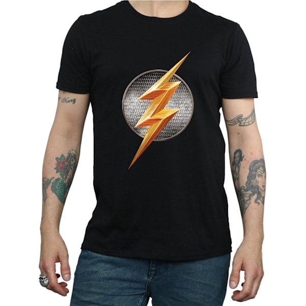 DC Comics Justice League Movie Flash Emblem T-shirt XL Svart Black XL