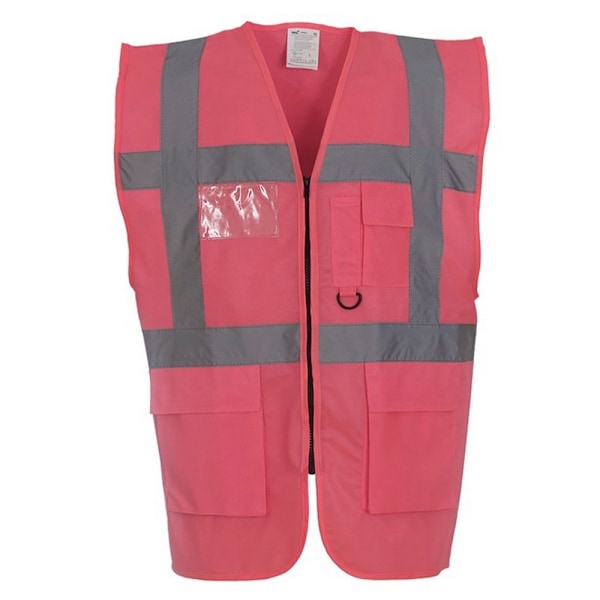 Yoko Unisex Adult Executive Hi-Vis Väst XXL Rosa Pink XXL