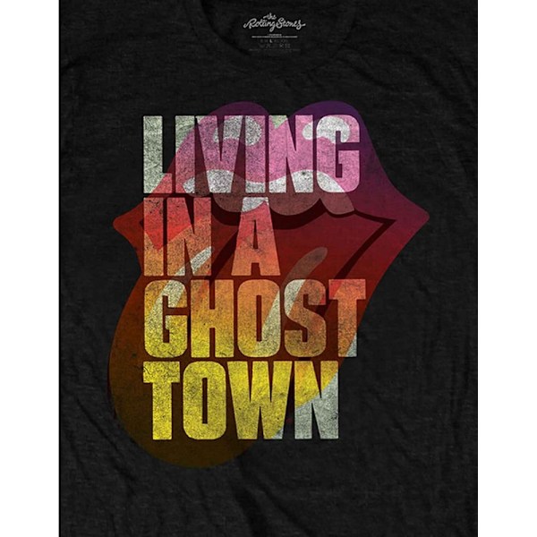 The Rolling Stones Unisex Adult Ghost Town T-Shirt XXL Svart Black XXL