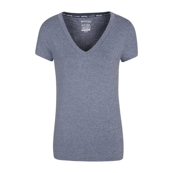 Mountain Warehouse Vitality V-ringad T-shirt Dam/Kvinnor 18 UK Navy 18 UK