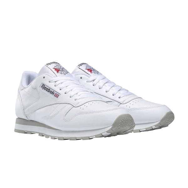 Reebok Herr Classic Leather Träningsskor 7.5 UK Vit White 7.5 UK