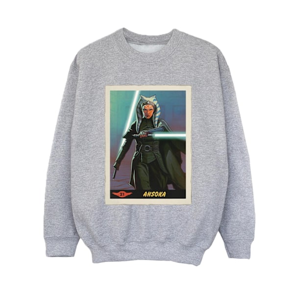 Star Wars Pojkar The Mandalorian Ahsoka Sweatshirt 9-11 År Spo Sports Grey 9-11 Years