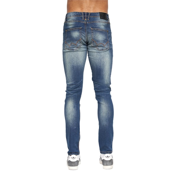 Duck and Cover Herr Tranfold Slim Jeans 32S Tonad Blå Tinted Blue 32S
