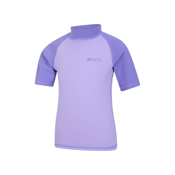 Mountain Warehouse Barnkläder/Barn Solskyddande Kortärmad Dusky Purple 7-8 Years