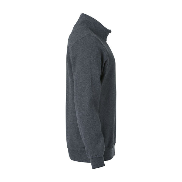 Clique Unisex Vuxen Basic Halv Zip Sweatshirt XS Antracit Mel Anthracite Melange XS
