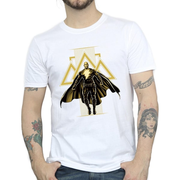 DC Comics Herr Black Adam Rising Golden Symbols T-Shirt 5XL Vit White 5XL