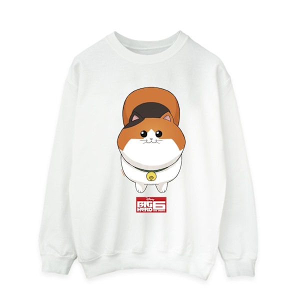 Disney Mens Big Hero 6 Baymax Kitten Face Sweatshirt 4XL Vit White 4XL