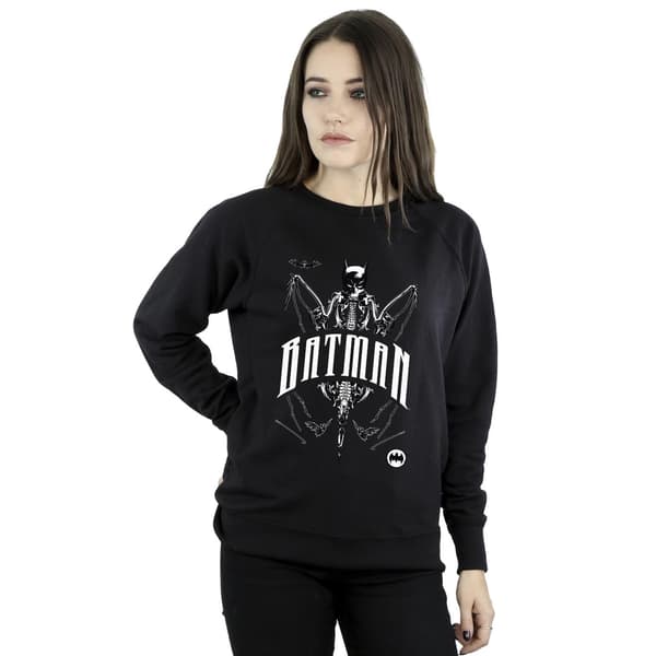 Batman Dam/Dam Bat Skelett Tröja M Svart Black M