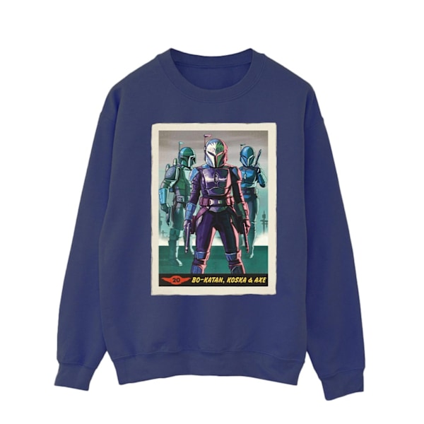 Star Wars Herr The Mandalorian Bo-Katan Koska och Axe Sweatshirt Navy Blue S