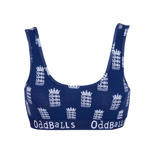 OddBalls Dam/Dam England Cricket Bralette L Blå/Vit Blue/White L