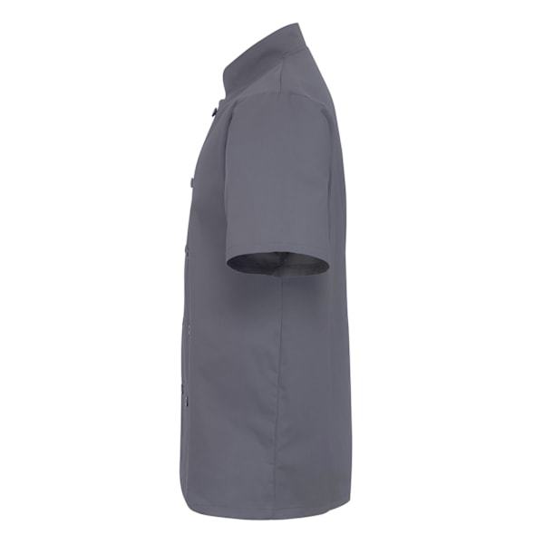 Premier Kortärmad Kockjacka Herr 3XL Stål Steel 3XL