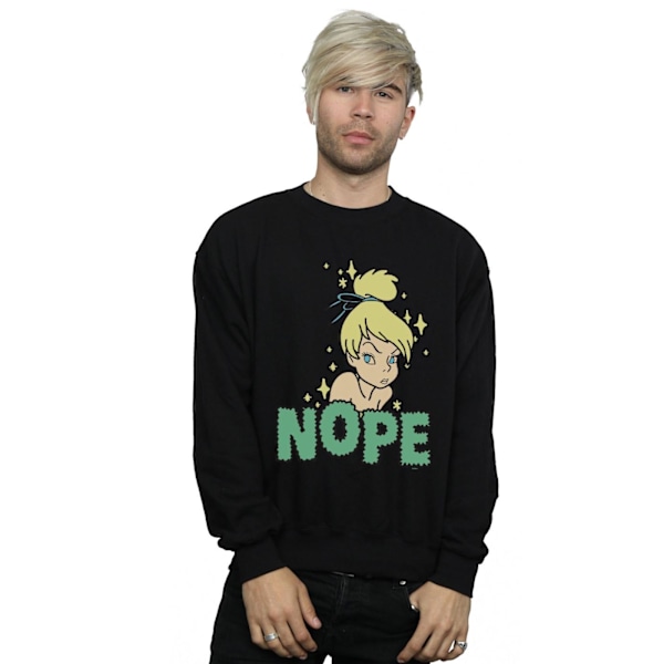 Disney Mens Tinker Bell Nope Sweatshirt 3XL Svart Black 3XL