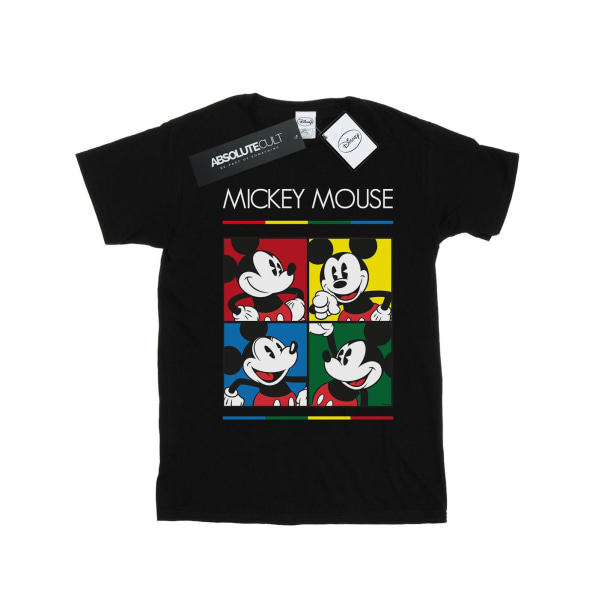 Disney Boys Mickey Mouse Square Colour T-Shirt 12-13 år Svart Black 12-13 Years