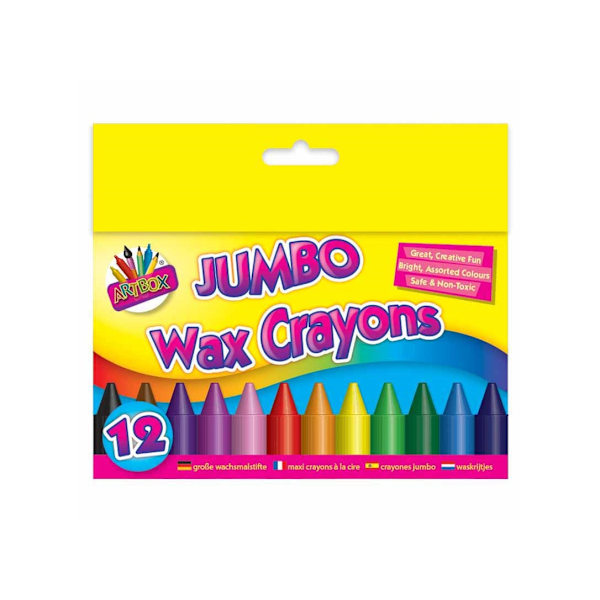 ArtBox vaxade Jumbo Crayon (förpackning om 12) En storlek Flerfärgad Multicoloured One Size