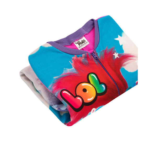 Trolls Fleece Jumpsuit för flickor 9-10 år Flerfärgad Multicoloured 9-10 Years