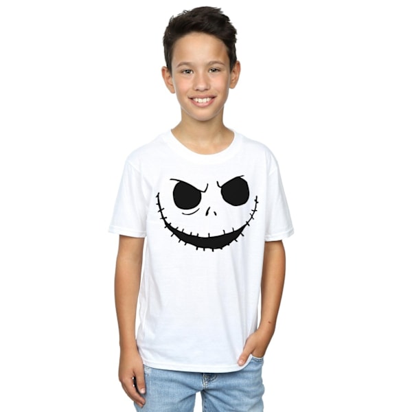 Disney Boys Nightmare Before Christmas Jack´s Face Bold T-Shirt White 9-11 Years