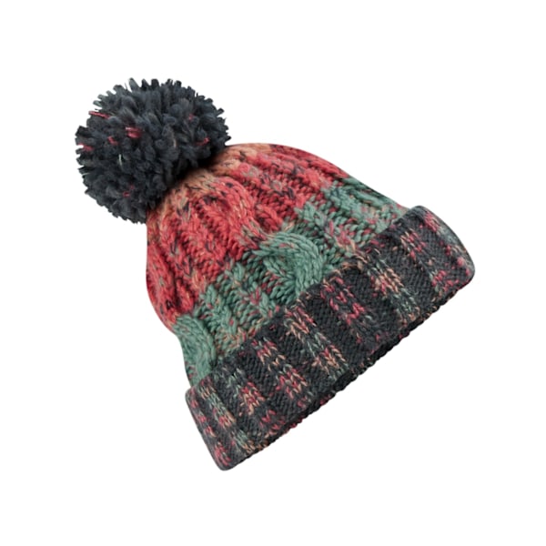 Beechfield Unisex Vuxen Corkscrew Pom Pom Mössa En Storlek Vattenmelon Bris Watermelon Breeze One Size