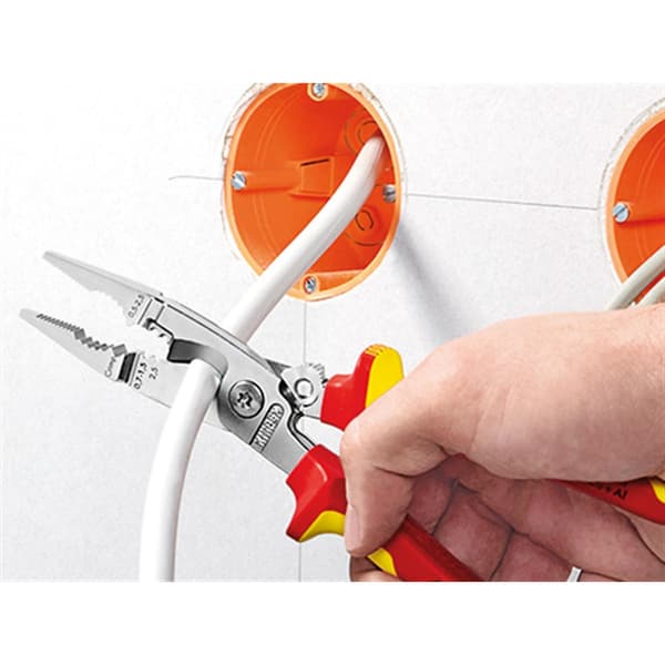 Knipex Vde Multifunktionella Installationstänger med Öppningsfjäder Multi Colour with Opening Spring 200mm