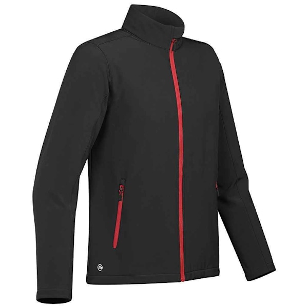 Stormtech Herr Orbiter Softshelljacka S Svart/Ljusröd Black/Bright Red S