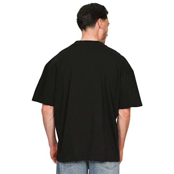 Casual Classics Unisex Vuxen Kammad Ringspunnen Bomull Förlängd Halsringning Black 5XL