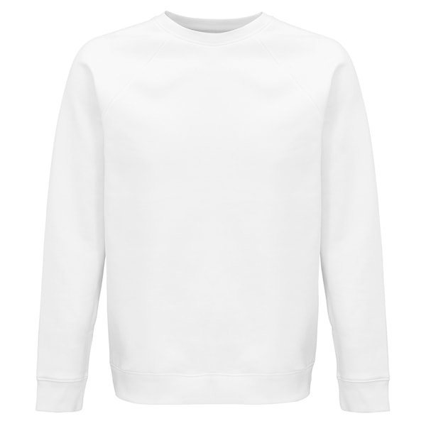 SOLS Unisex Adult Space Organic Raglan Sweatshirt M Vit White M