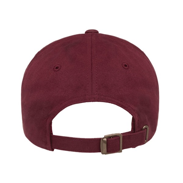 Flexfit By Yupoong Persika Bomullstwill Dad Cap En Storlek Maroon Maroon One Size