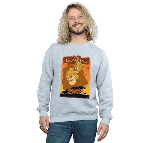 Disney Herr The Lion King Simba Och Mufasa Sweatshirt S Sports Sports Grey S