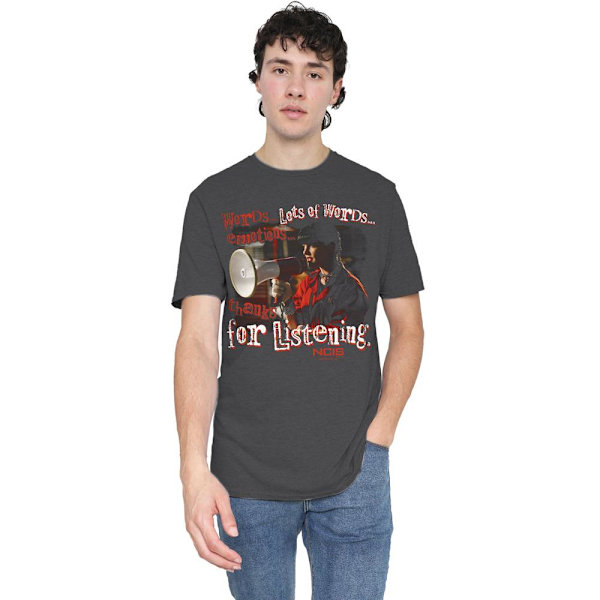 NCIS Unisex Vuxen Tack för att du lyssnade T-Shirt S Kolgrå Charcoal S
