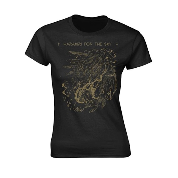 Harakiri For The Sky Dam/Dam Arson T-shirt XXL Svart/Guld Black/Gold XXL