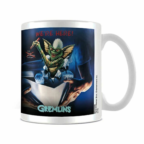 Gremlins We´re Here Mug One Size Vit/Blå/Grön White/Blue/Green One Size
