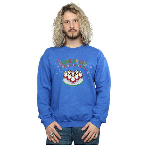 Star Wars The Last Jedi Porgs Squeaking Through The Snow S Royal Blue XL