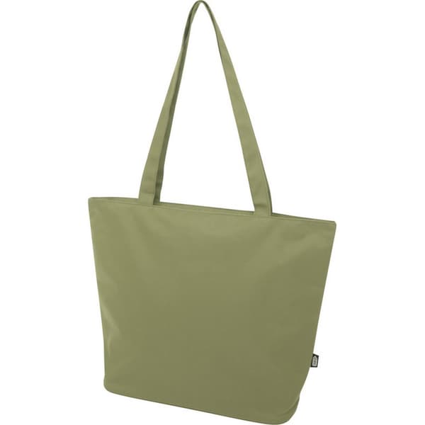 Panama Recycled Zipped 20L Tote Bag One Size Olive Olive One Size