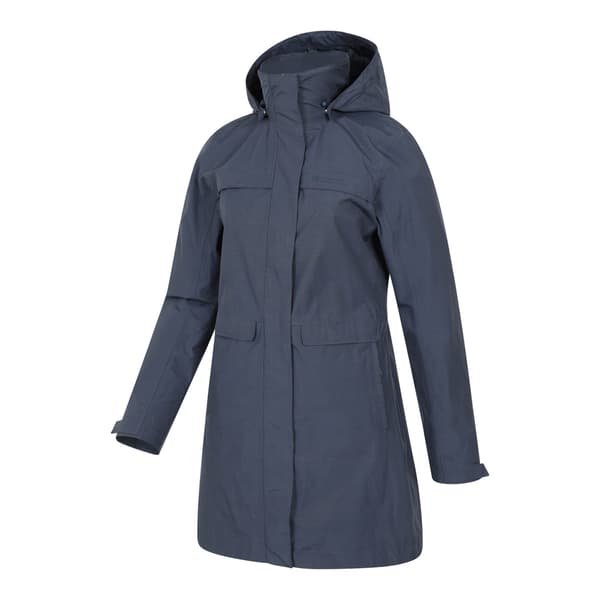 Mountain Warehouse Cloudburst Texturerad Vattentät för Dam Navy 12 UK