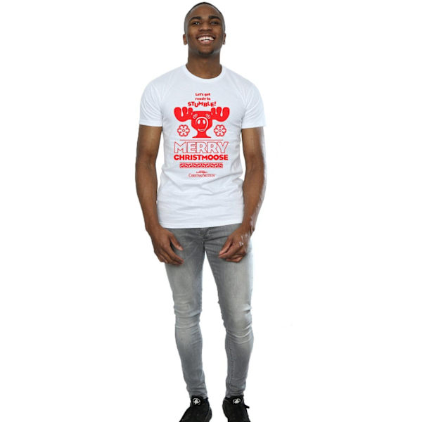 National Lampoon's Christmas Vacation Herr Merry Christmoose T-shirt White L