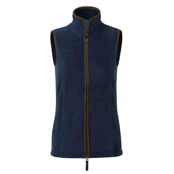 Premier Dam/Kvinnors Artisan Fleece Gilet XS Marinblå/Brun Navy/Brown XS