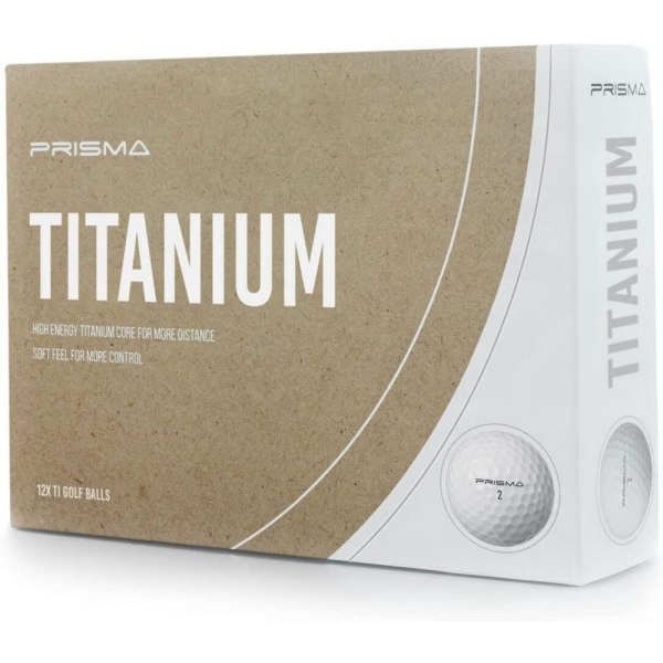 Masters Prisma Titanium golfbollar (paket med 12) One Size Vit White One Size
