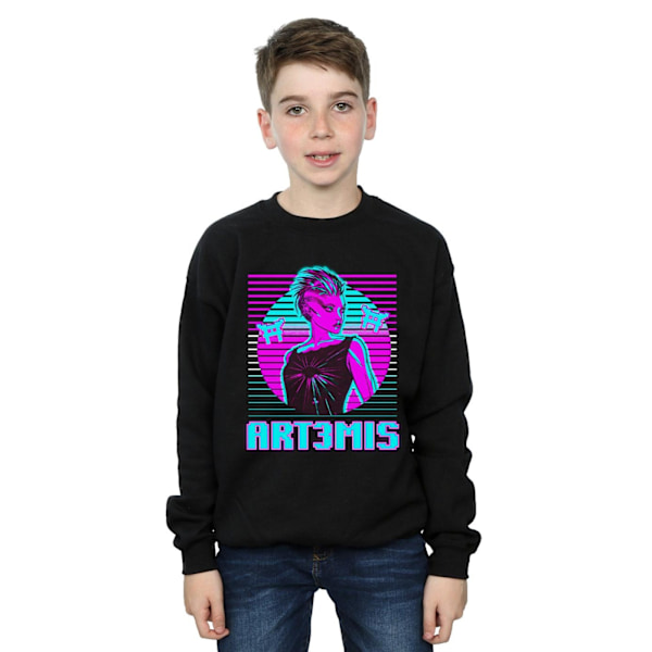 Ready Player One Boys Neon Art3mis Sweatshirt 9-11 År Svart Black 9-11 Years