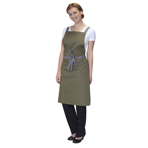Dennys Cross Back Förkläde One Size Olive Olive One Size