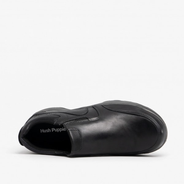 Hush Puppies herr Jasper slip-on läderskor 12 UK svart Black 12 UK