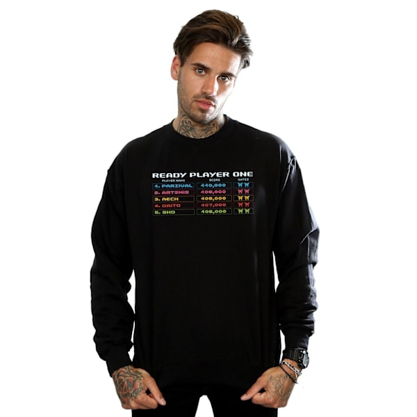 Ready Player One Herr 8-Bit Scoreboard Sweatshirt M Svart Black M