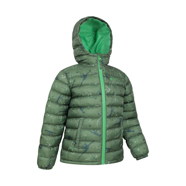 Mountain Warehouse Barn/Barnkläder Säsonger Dinosaurie Vadderad Jacka Khaki Green 3-4 Years