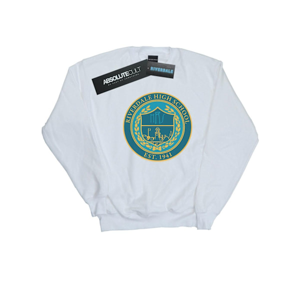 Riverdale Dam/Kvinnor High School Crest Sweatshirt XXL Vit White XXL