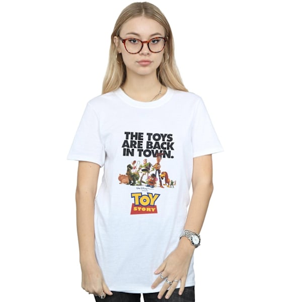 Disney Dam/Kvinnor Toy Story Film Affisch Bomull Boyfriend T- White XL