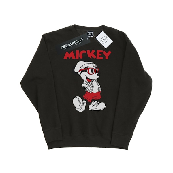 Disney Dam/Kvinnor Mickey Mouse Hipster Sweatshirt M Ljus Grå Light Graphite M
