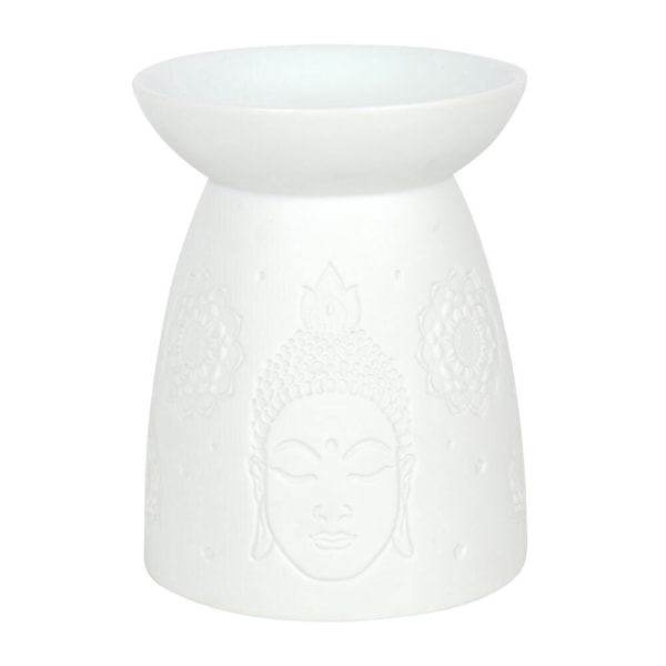 Något Annorlunda Keramisk Buddhahuvud Oljebrännare 12,5 cm x 9,5 cm White 12.5cm x 9.5cm x 9.5cm