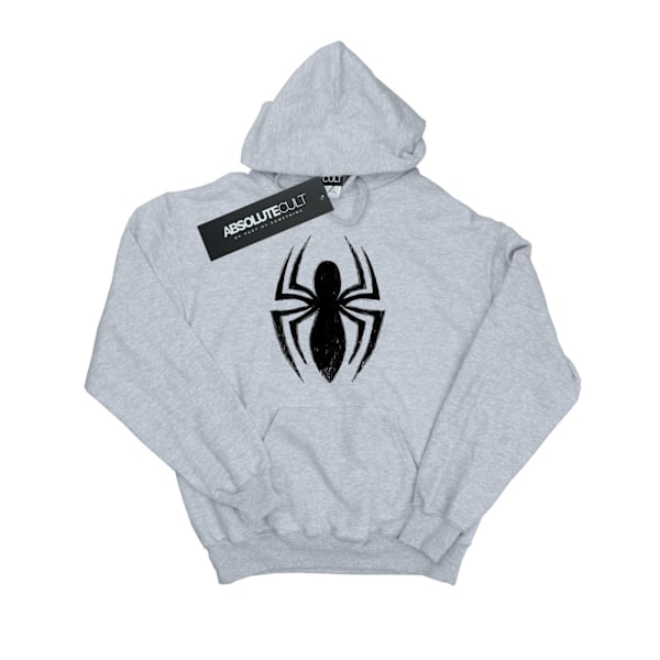 Marvel Dam/Kvinnor Spider-Man Ultimate Spider Logo Hoodie S S Sports Grey S