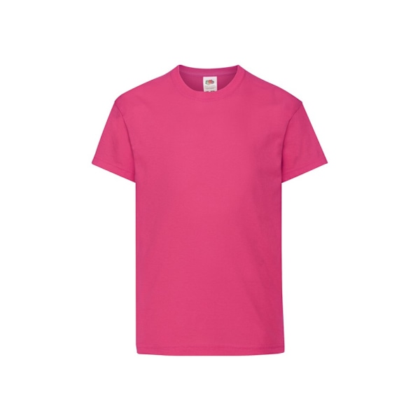 Fruit of the Loom Barn/Barn Original T-shirt 9-11 år Fuchsia Fuchsia 9-11 Years