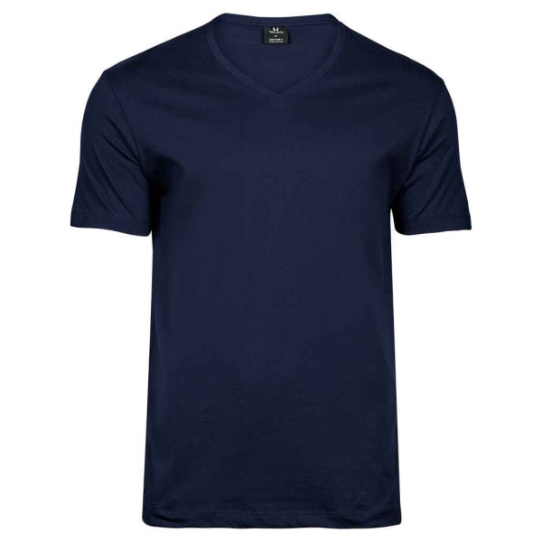Tee Jays Mens Sof V-ringad T-shirt S Marinblå Navy S