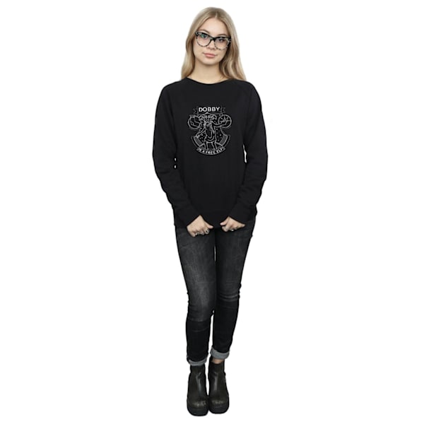 Harry Potter Dam/Damer Dobby Seal Sweatshirt XXL Svart Black XXL