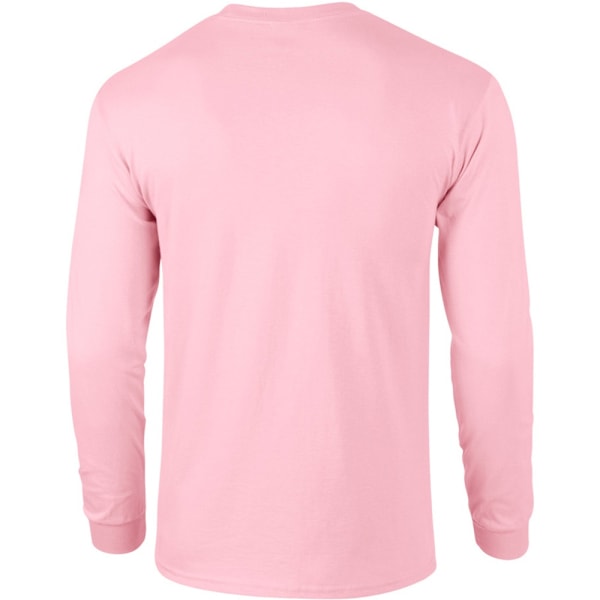 Gildan Herr Enfärgad Rund Halsad Ultra Bomull Långärmad T-shirt S Light Pink S